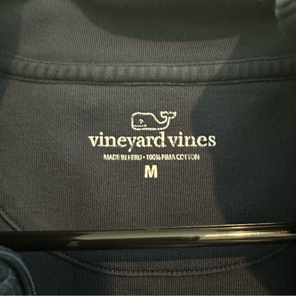 Vineyard Vines navy blue quarter zip pullover - Picture 3 of 4